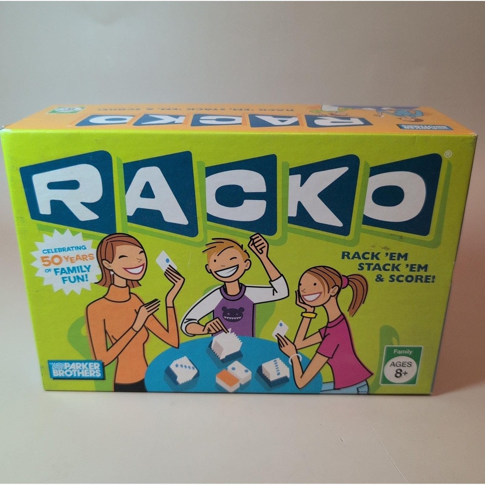 Racko Card Game 50th Anniversary Edition 2006 Parker Brothers 40073 Complete